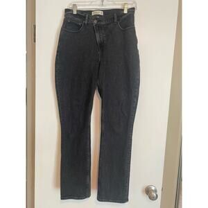 Abercrombie & Fitch The 90s Slim Straight Ultra High Rise Curve Love 8s black